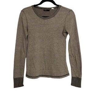 BDG Brown Tan Knit Long Sleeve Tee Small